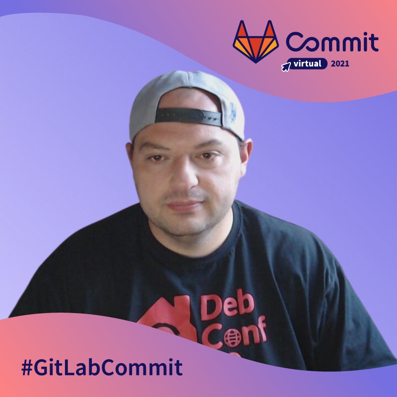 Eu no GitlabCommit